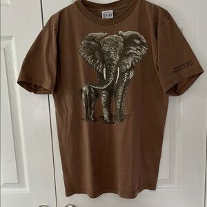 Graphic Elephant Turner Originals T shirt momma and baby  vintage USA